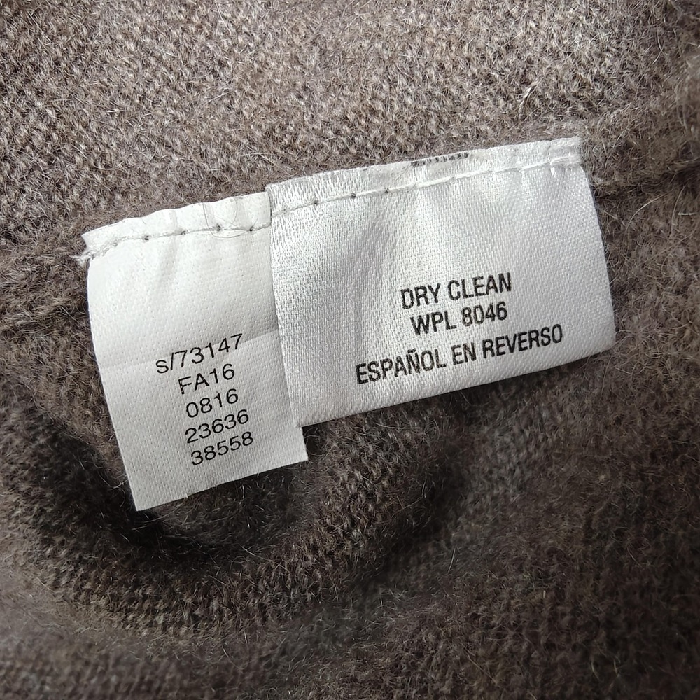 Charter Club Sweater Womens XS Brown 100% Cashmere Crew Neck Pullover Slim Fit - Picture 4 of 8